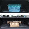 thumbnail image 4 of Mesh Pocket With Velcro Fastener Luggage Net With 4 Hooks Car Back Seat Organizer Protective Net Car Seat Storage Storage Trunk Net, 4 of 6