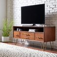 thumbnail image 3 of Home Fare TV Stand with 2 Doors for TVs up to 54", Brown, 3 of 7