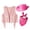 Pink, variant on YunPes Cowboy Outfits Set for Kids Open-Front Faux Suede Vest with Cowboy Hat & Red Bandana Unisex Teen Halloween Holiday Party Playwear