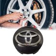 thumbnail image 4 of Toyota 4 62mm Couverture de Moyeu Central de Roue pour Logo Noir Badge, 4 of 5