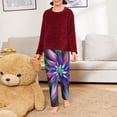 thumbnail image 6 of Wukai Colored Abstract Print Teenagers' Pajama Pant Sleep Pajama Lounge Pant PJ Bottoms with Pockets and Button Fly(Available in Big & Tall)-Large, 6 of 6