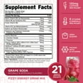 thumbnail image 2 of TransformHQ Bubble Boost Fizzy Energy Drink Mix (Grape Soda Flavored) 21 Packets - 120mg Caffeine Per Packet, 2 of 5