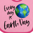 thumbnail image 4 of Inktastic Every Day is Earth Day Boys or Girls Baby Bib, 4 of 4
