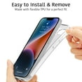 thumbnail image 2 of CoverON For Apple iPhone 16e Phone Case, Flexible Slim Lightweight TPU Minimal Cover, Clear, 2 of 7