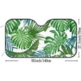 thumbnail image 3 of Car Windshield Sunshade Blocks Tropical Leaves Palm and Monstera Sun Visor Protector Foldable Sun Shield For Vehicle Car Truck SUV Van 55x27.5 inches Keep Vehicle Cool, 3 of 6