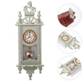 thumbnail image 2 of KAKOWELY Meubles de Maison de Poupée Mini Horloge Pendule Ornement Mini Horloge de Maison Rétro Horloge Pendule pour Maison de Poupée 2.36"X0.83"X0.39 Pouces, 2 of 5