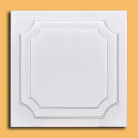 White Styrofoam Ceiling Tile Yalta (Package of 8 Tiles) - same as The Virginian and R08