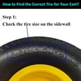 thumbnail image 2 of Flat Free Hand Truck Tire with Axle Bore, Offset Solid Tire Replacement for Hand Truck/Wagon/Garden Cart/Wheelbarrow/Dolly/Lawnmower, 2 of 7