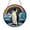 Acrylic 3.5 Inch, variant on Cute Penguin Winter Scene Stained Glass Suncatcher Window Decor, Snow Landscape Glass Art Hanging Panel for Window Decoration Gift