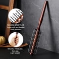 thumbnail image 3 of BESTOOL Small Round Brush for Short Hair, Round Hair Brushes for Blow Drying, Men Beard Brush, Professional Styling Brush for Smoothing, Curls, Bangs (Reddish brown), 3 of 7