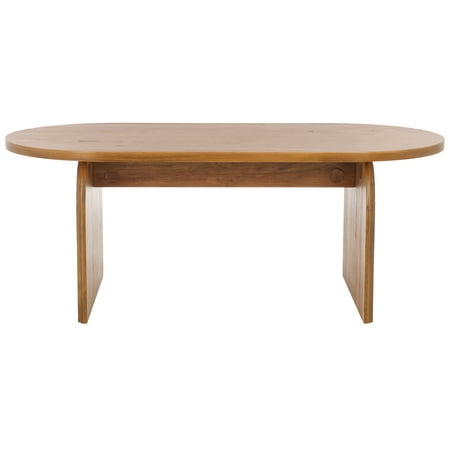 SAFAVIEH Syura Modern Oval Wood Coffee Table Natural
