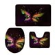 thumbnail image 2 of Juego de 3 Alfombrillas de Baño Macarena 12 Patrones de Mariposas, 2 of 6