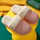 thumbnail image 1 of Zapatillas de invierno con punta cerrada para mujer, toboganes de felpa para el hogar, pantuflas planas de algodón a prueba de agua cálidas Wmkox8yii  hj789, 1 of 3