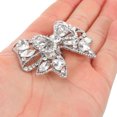 thumbnail image 4 of 1 Pair Rhinestone Shoe Buckles Removable Shoe Clips Bow Shoe Buckles Wedding Shoe Charms, 4 of 9