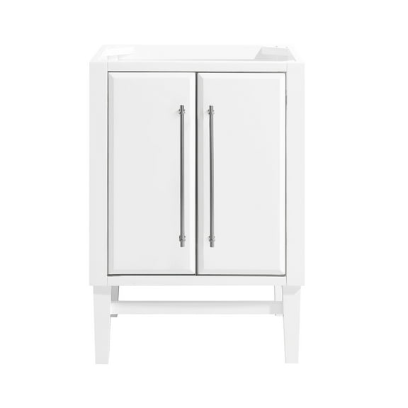 Avanity Mason-V24-S Mason 24" Single Free Standing Wood Vanity Cabinet Only - White