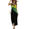 thumbnail image 2 of Jamaica Flag Dress Fashion Boho Beach Long Dresses Female Party Printed Maxi Dress, 2 of 9