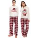 thumbnail image 4 of Conjunto de pijamas navideños para parejas, ropa de dormir para adultos, color gris, Santa's Favourite HO, 4 of 4