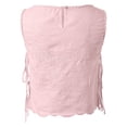 thumbnail image 6 of JIAYUE Women's Tank Tops Solid Color Sleeveless Casual Summer For Everyday Wear Comfortable Round Neck Design With Stylish Tie Detail Suitable For Vacation Cozy Female Vest, 6 of 6
