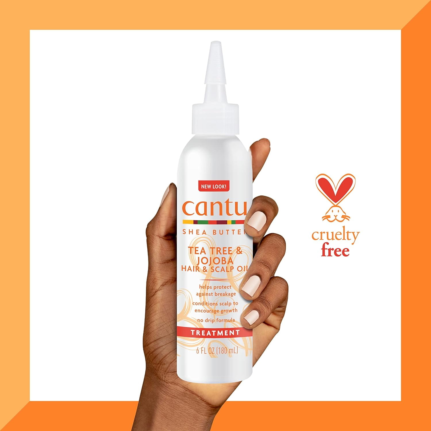 Cantu Shea Butter Tea Tree & Jojoba Hair & Scalp Oil, 6 oz (Pack of 3)