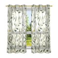 thumbnail image 6 of Yayeee Window Curtains Light Filtering 63"x42" Grommet Panel Pair Home Living Room Decor, Lush Greenery, 6 of 7
