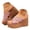 Red, variant on Womens Platform Wedge Sandals Criss Cross Strap Dressy Summer Slides Orthopedic Non Slip Casual Walking Slippers for Beach Vacation Army Green Size 6