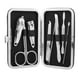 thumbnail image 1 of Unique Bargains 1 juego de manicura Kit de cortaúñas profesional Kit de manicura de viaje Negro Acero inoxidable, 1 of 1