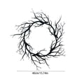 thumbnail image 3 of WWC Halloween Wreath, 16 inch Handmade Black Bare Branch Wreath, Gothic Halloween Decor Twig Wreath for Halloween Party Front Door Porch and Fireplace, 3 of 6