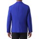 thumbnail image 3 of CHAQUETA DE TRAJE DE NEGOCIO SÓLIDA DE UN BOTÓN CON SOLAPA DE MUESTRA PARA HOMBRES CHIC INSPIRADOS 2XL AZUL, 3 of 5
