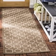 thumbnail image 2 of SAFAVIEH Indoor Outdoor CY6925-242 Courtyard Brown / Bone Rug, 2 of 10