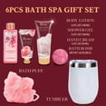 thumbnail image 3 of Green Canyon Spa Gift Baskets for Women, Rose Scent Bath Sets with Tumbler, Happy Birthday Gifts Ideas for Her, 3 of 8