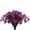 Purple, variant on Uklsqma Artificial Violet Flowers for Outdoor Garden Decoration | Realistic Purple Silk Petals | Includes 1 Lifelike Violet Stems