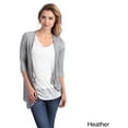 thumbnail image 3 of 24/7 Apparel Women's 3/4-Sleeve Open Shrug, 3 of 5