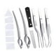 thumbnail image 2 of Pinzas para emplatar, pinzas culinarias de agarre cómodo, cucharas para dibujar salsas, herramientas para emplatar, de precisión para chefs, 2 of 9