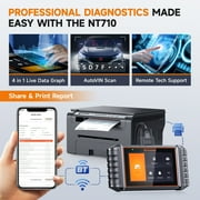 FOXWELL NT710 OBD2 Scanner Fits for Mercedes-Benz Sprinter Automotive Diagnostic Tool Full System Code Reader Bi-Directional Control Active Test All Service Battery Registration EOBD OBD Scan Tablet