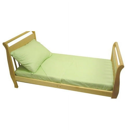 American Baby Company 100% Natural Cotton Percale Toddler Bedding Sheet Set, Celery, 3 Piece, Soft Breathable, for Boys and Girls