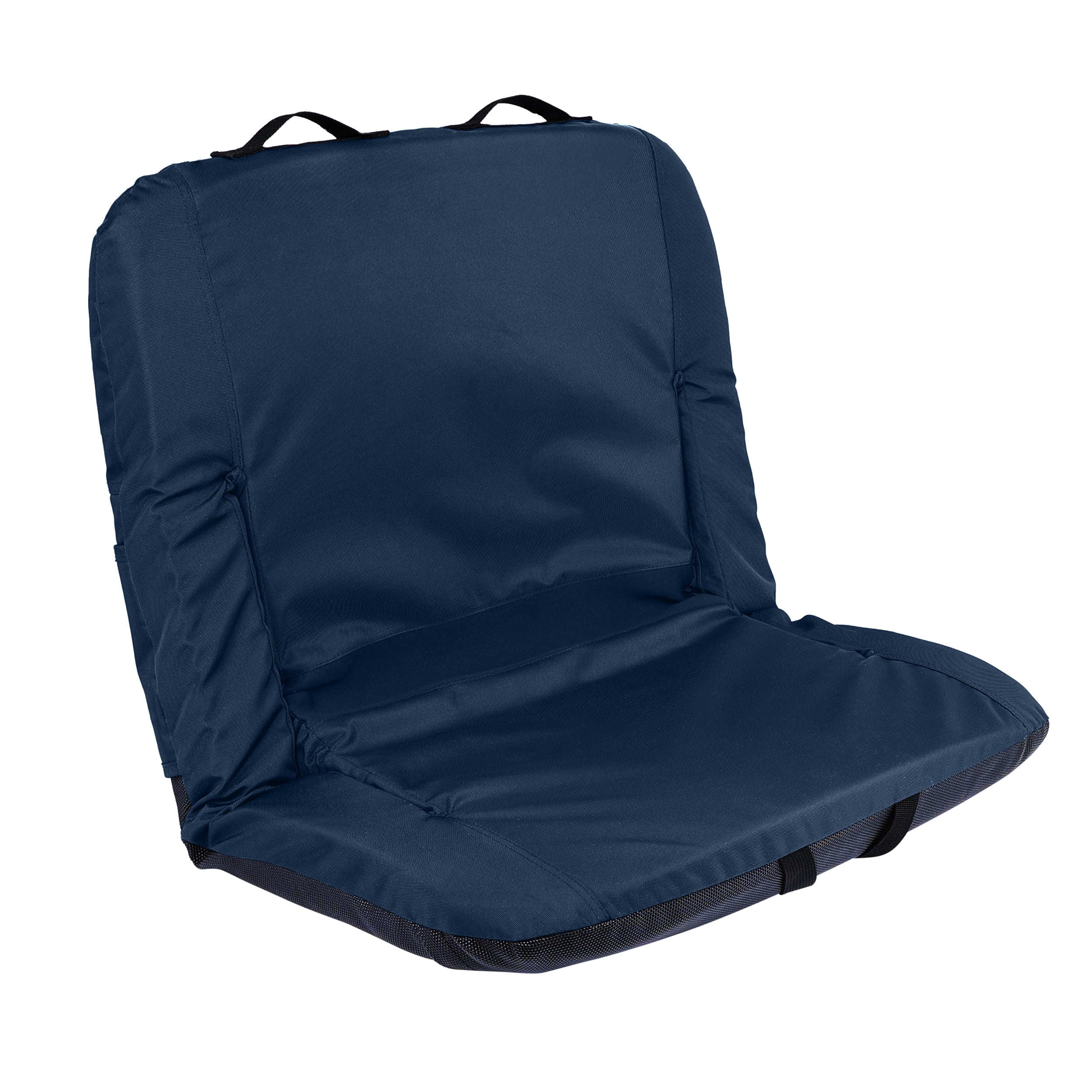 Cascade Mountain Tech 22" Wide Reclining Stadium Seat - with Pocket - Navy Blue