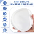 thumbnail image 3 of Tapón de Silicona en Forma de T Uxcell, Diámetro 170 mm/6.69 Pulgadas, Tapón de Silicona Impermeable Elástico Reutilizable, Tapón Redondo de Sellado para Equipos de Tuberías, Blanco, 3 of 7