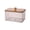 D, variant on mdesiwst Laundry Beads Storage Box with Bamboo Cover Large Opening Acrylic Container Laundry Powder Beads Moisture Proof Organizer