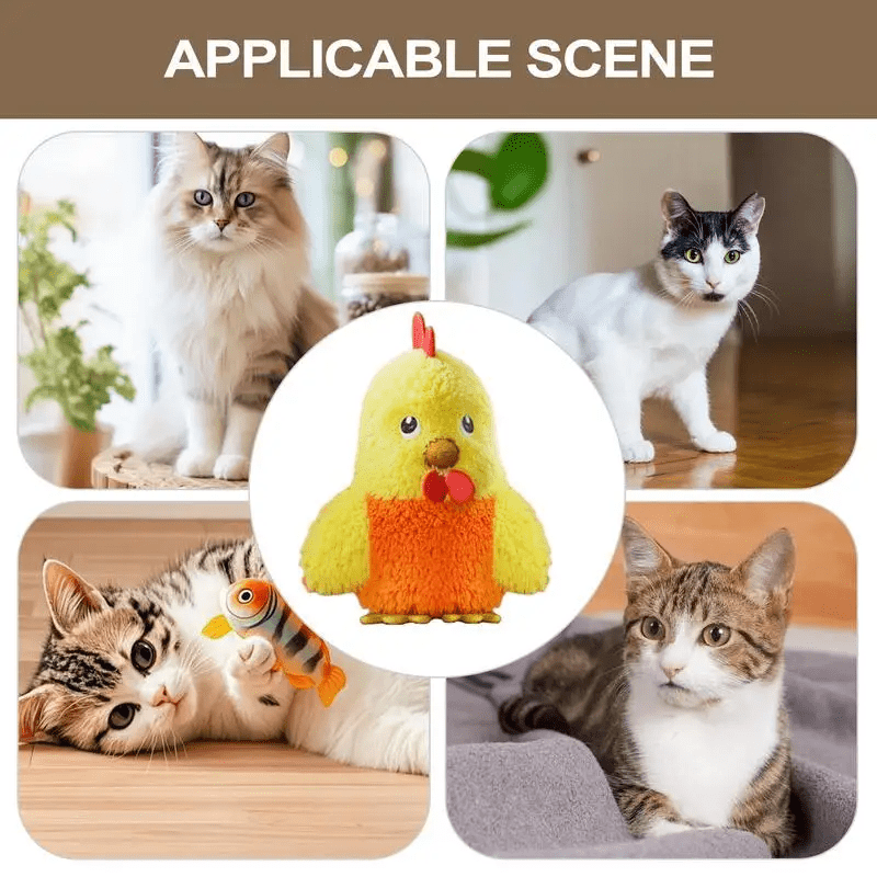 Popular Electric Chattering Bird Cat Toy Small Bird Sound Simulation Toy Cat Play Self-Hi Cat Teaser Play with cat