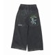 thumbnail image 1 of Pantalones vaqueros unisex estilo hip-hop gótico urbano de talle alto y corte holgado con diseños rasgados y bordados for hombre y mujer, 1 of 4