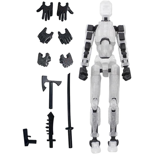 Maniquí impreso en 3D, juguete Lucky-13, Robot cambiaformas móvil, decoración de escritorio para el hogar
