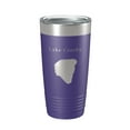 thumbnail image 1 of Lake Crosby Map Tumbler Travel Mug Insulated Laser Engraved Coffee Cup Florida 20 oz Purple, 1 of 1