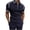 Dark Blue, variant on UVEASISHA Mens Golf Quarter Zip,Men's Short Sleeve Zipper Polo Shirt 2024 Lapel Collar Casual Slim Fit Tshirts Half Zip Muscle Golf Shirts,Dark Blue M