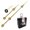 2, variant on Clock Movement with Clock Hands Quartz Clock Motor Kit Repair Parts Replacement 18mm Total Shaft Length