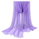 thumbnail image 1 of Bufanda de color liso con protección solar para mujer, bufanda doble, color morado (160 x 50 cm), 1 of 6