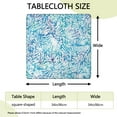 thumbnail image 2 of Colorful Tie Dye Pattern Square Fitted Tablecloth with Elastic Edge,Square Table Cover,Washable Elastic Table Cover for Home Kitchen Party Decor 34"x34", 2 of 6