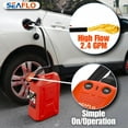 thumbnail image 5 of SEAFLO Fuel Transfer Pump – Battery Operated, 2.4 GPM (9.0 LPM) Flow, Level Sensor Auto-Stop, Explosion-Proof Motor, 4-Year Warranty | For Gasoline, Diesel, and More (Model SFFTP5-024-02), 5 of 8