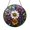 Acrylic 3.5 Inch, variant on Floral Aster Window Hanging – Stained Glass Effect Art