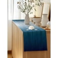 thumbnail image 5 of Table Runner 72 Inches Long for Kitchen Dining, Navy Blue Ombre Dresser Scarf Farmhouse, Dining Table Decorations for Wedding/Parties, Contemporary Gradient Abstract Art 14 x 72 In, 5 of 8