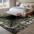 thumbnail image 5 of 3D Optical Illusion 5'x8' Area Rug for Living Room, Visual Trap Looks Like Holes Teal Washable Non-Slip Rugs for Bedroom Nursery Dining Room, Low-Pile Kitchen Carpet Large Entryway Rugs, 5 of 9